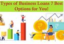 7 Different Types of Business loans available for entrepreneurs in India.